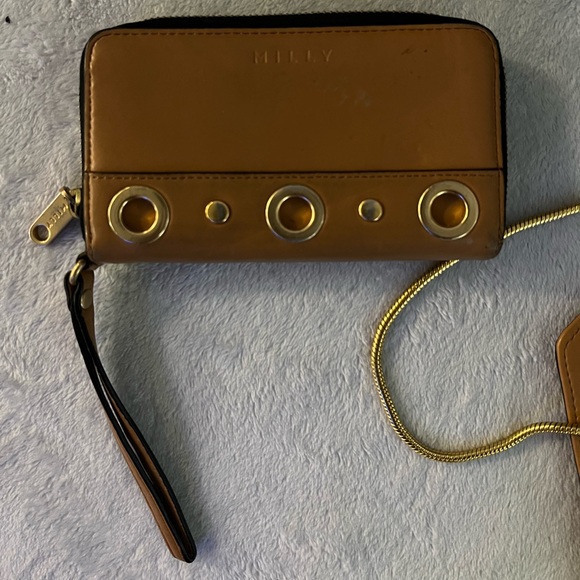 MILLY Clutch/Shoulder Bag with Matching Wallet - Picture 9 of 12